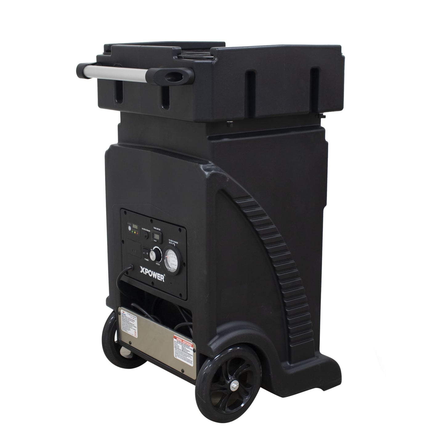 XPOWER AP-1500D with wheels right side angle of the item on a white background