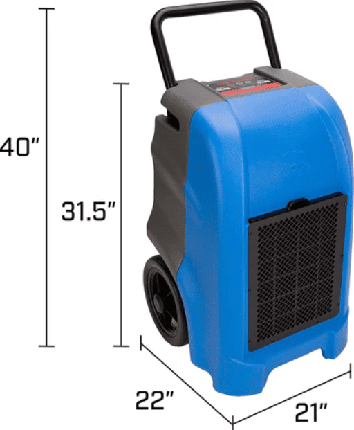 B-Air VG-1500 150 Pint 235 CFM Industrial Dehumidifier