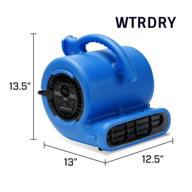 B-Air VP-25 ¼ HP Commercial Air Mover & Blower Fan: blue