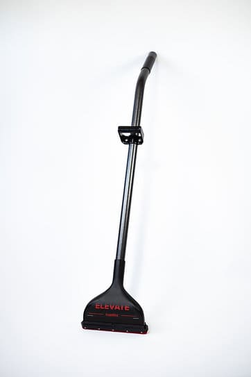 Black Heavy-duty flood extraction wand kleenrite vacuum cleaner attachment with 'Elevate' branding on a white background