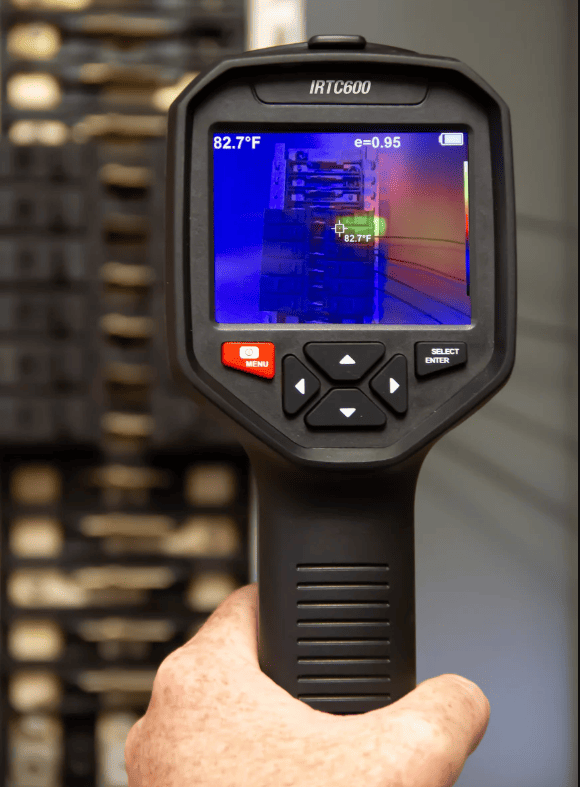 IRTC600 black thermal camera, scanning temperature