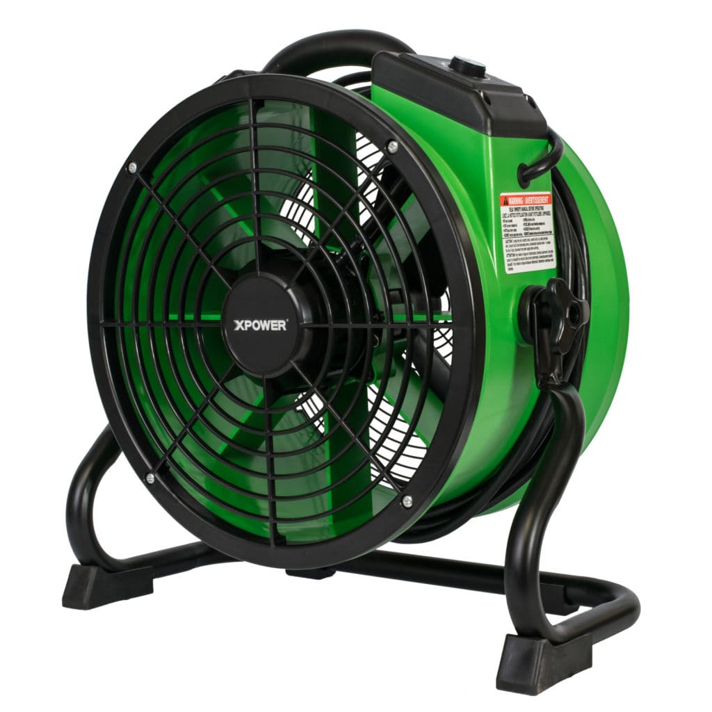 X34AR Green and black fan with XPOWER branding on a white background