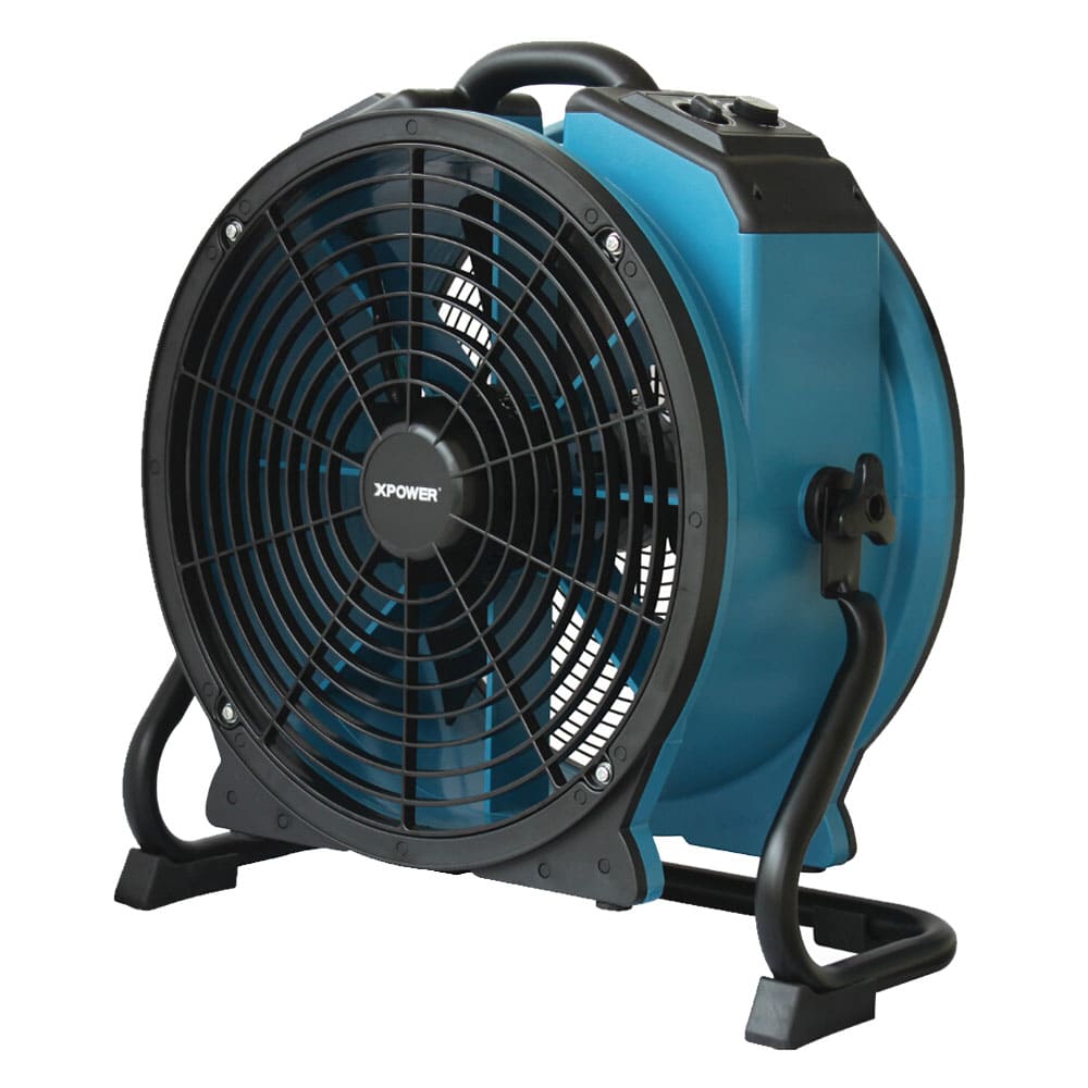 X-47ATR Blue and black fan with XPOWER branding on a white background
