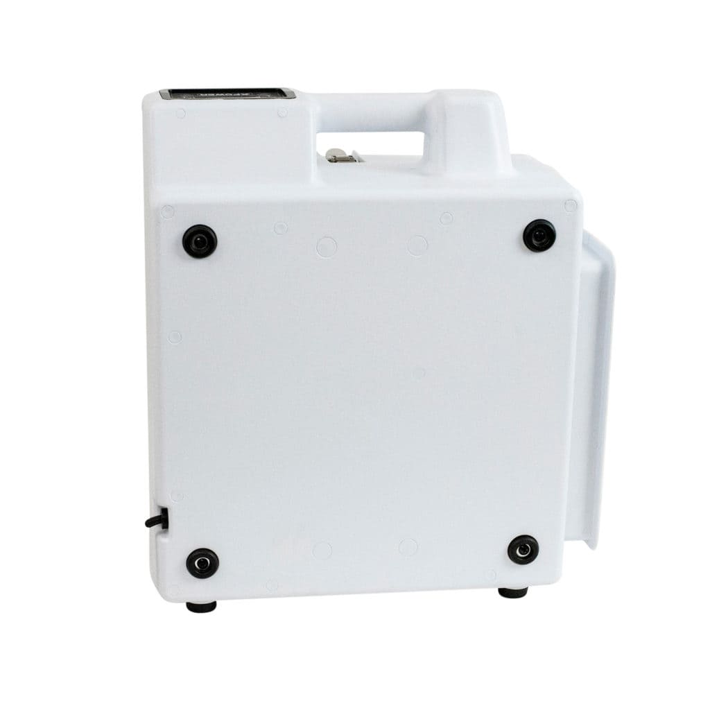 XPOWER X-2830 Professional 4-Stage HEPA Air Scrubber back on a white background