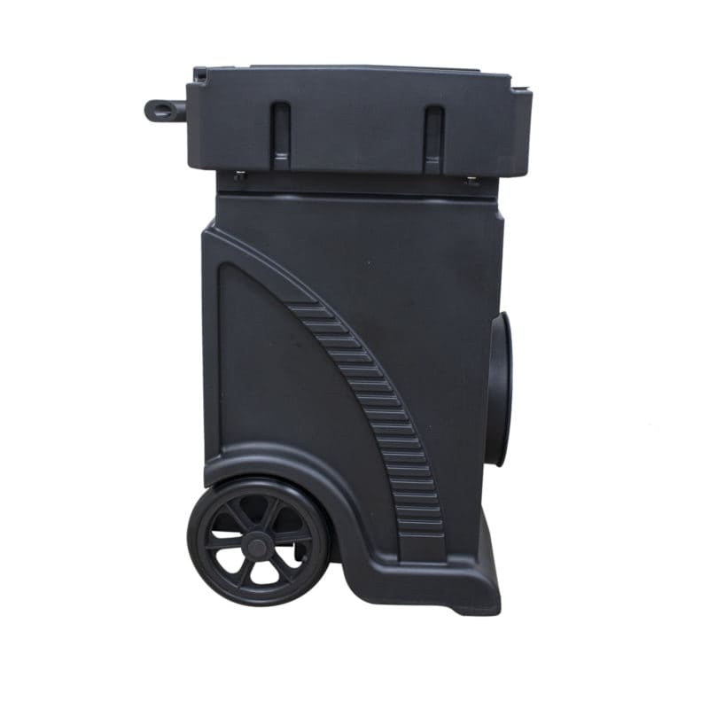 left side view of x-power AP-1800D HEPA filtration system