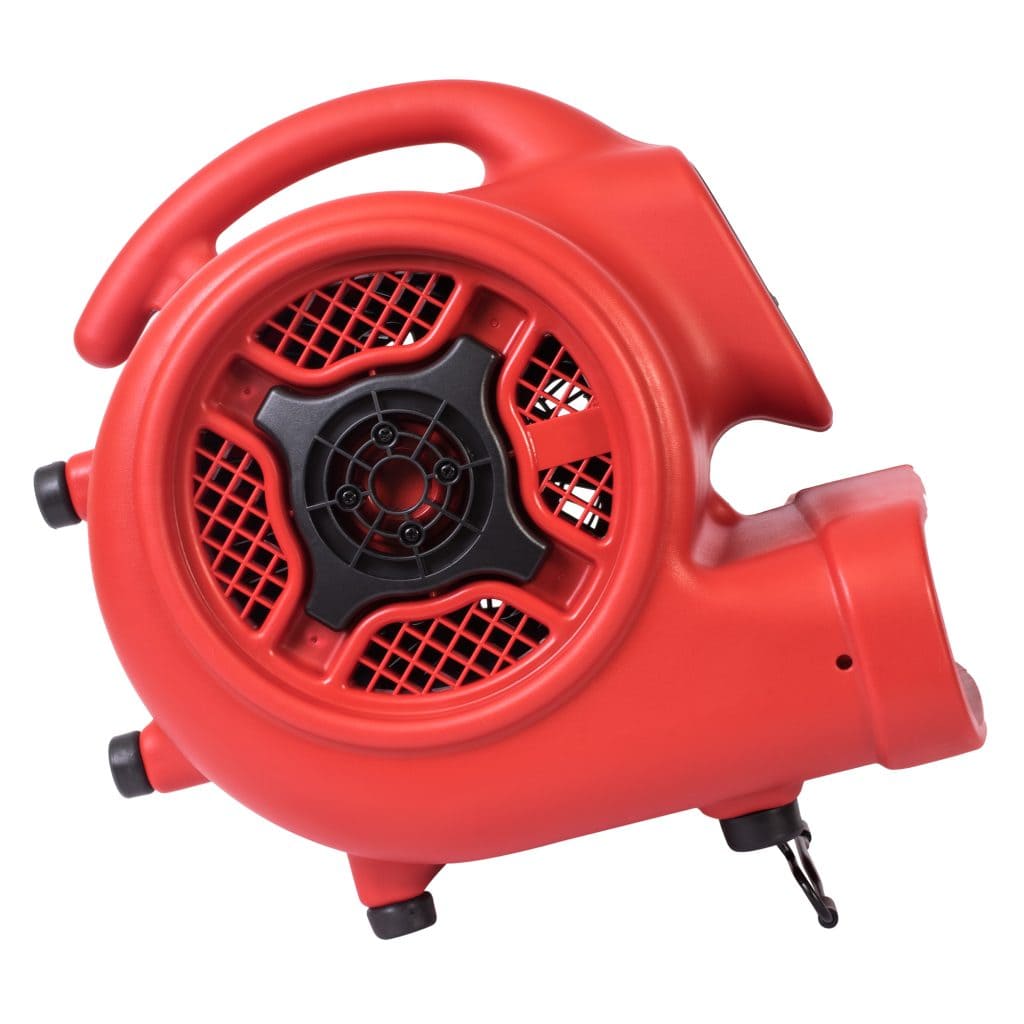 Red P430 Air mover on a white background side