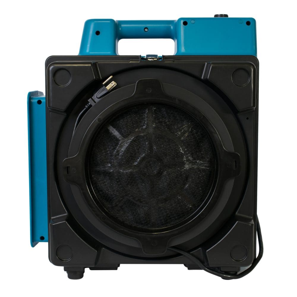 xpower air scrubber, front view with power cord in white background