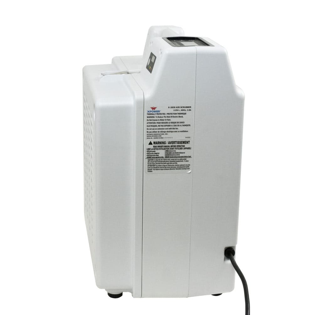 XPOWER X-2830 4-Stage HEPA side on a white background