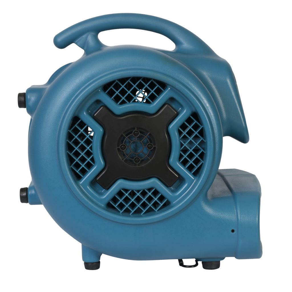 XPOWER x-830 SIDE blue air mover fan on a white background