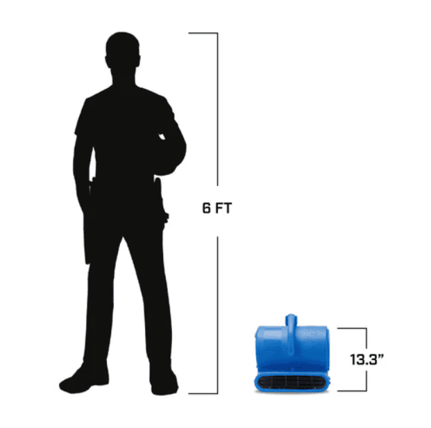 B-Air VP-25 height difference for a man
