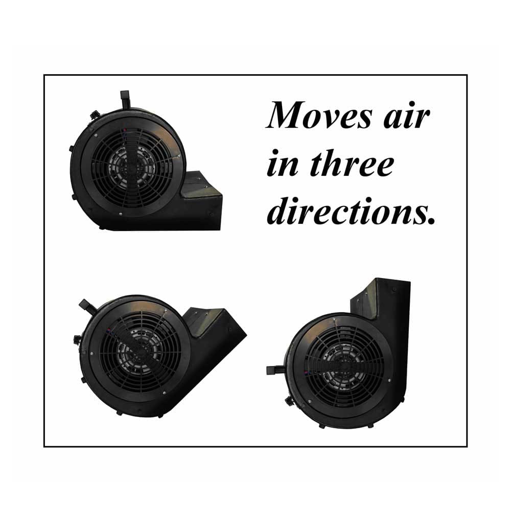 hawk air mover directional instructions on white background