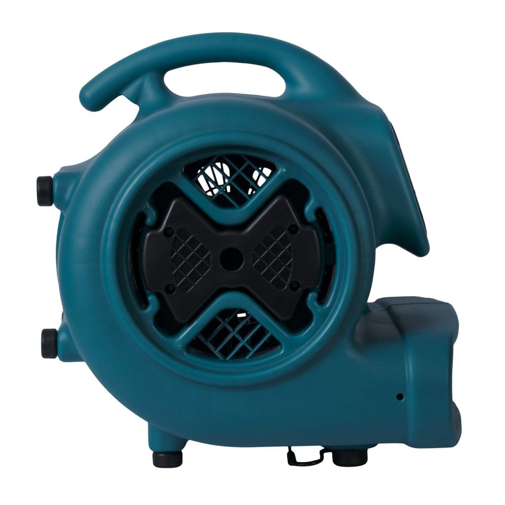 Blue XPOWER P-630 fan on a white background