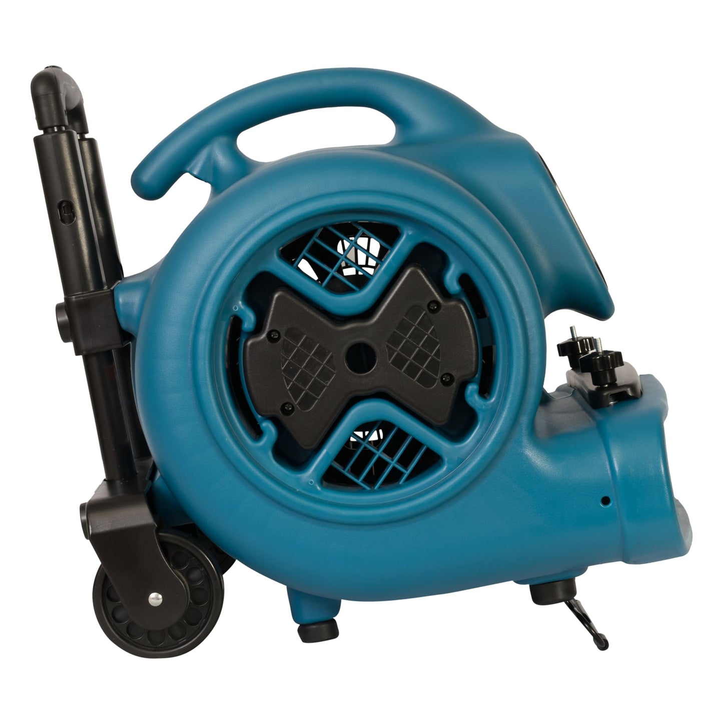 Blue p630hc industrial blower with black accents on a white background