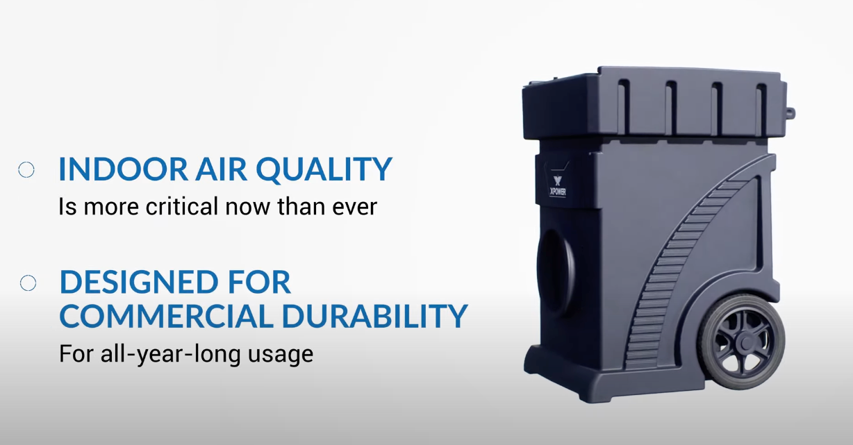xpower ap-2500d hepa filtration system efficient air quality, white background