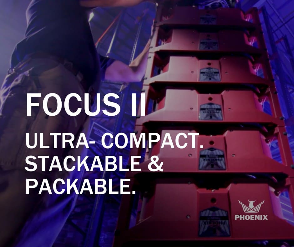 phoenix focus axial air mover in red stacked