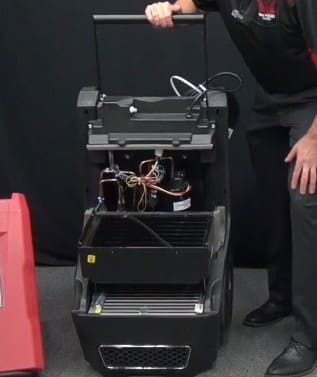 r250 dehumidifier inside view