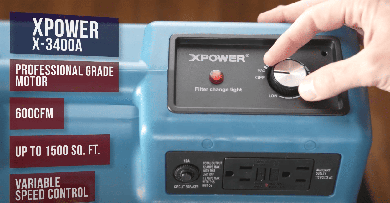 xpower x 3400a variable speed controls