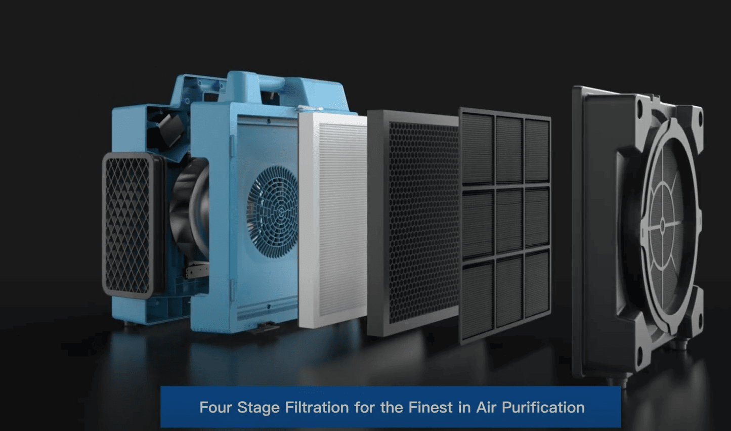 the inside layout of xpower x 2580, different filters enclosed inside
