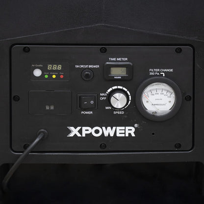 XPOWER AP-1500D Controls Black, controls and with a filter changer level and time meter 