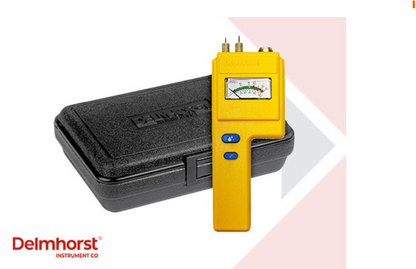delmhorst moisture meter bd 10 on white bg with logo on the side