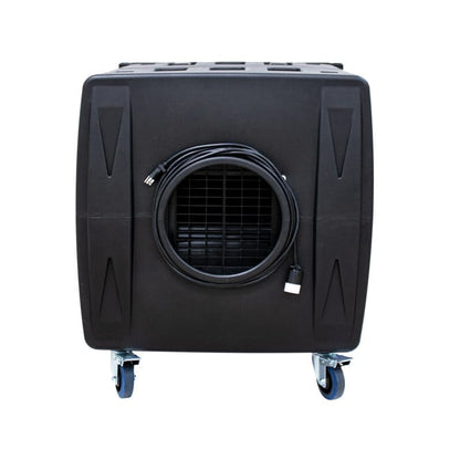 Exhaust of the XPOWER AP-2000 HEPA Filtration System, back side view