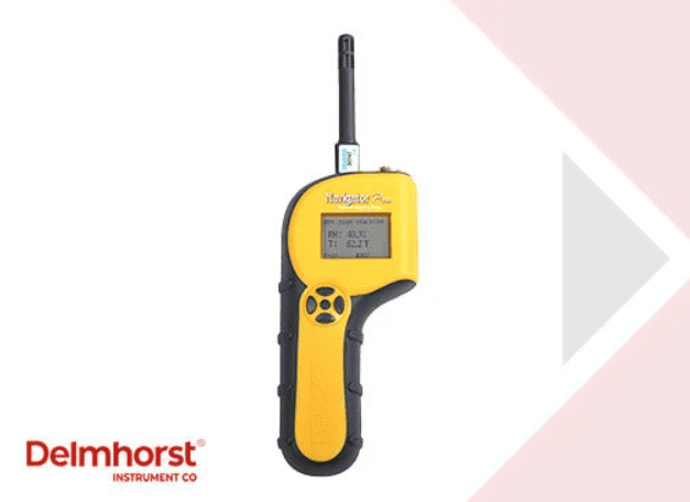 Delmhorst Navigator Pro front on a white background with logo