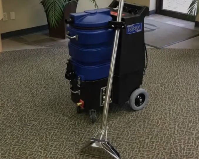 Esteam Ninja 150 PSI Water Extractor Commercial carpet cleaning machine on a carpeted floor