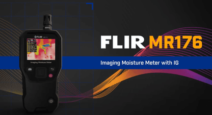 FLIR MR176 Imaging Moisture Meter with IG on a dark background