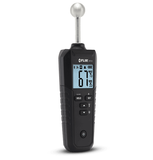 FLIR MR59 Ball Probe Moisture Meter with Bluetooth on a transparent background