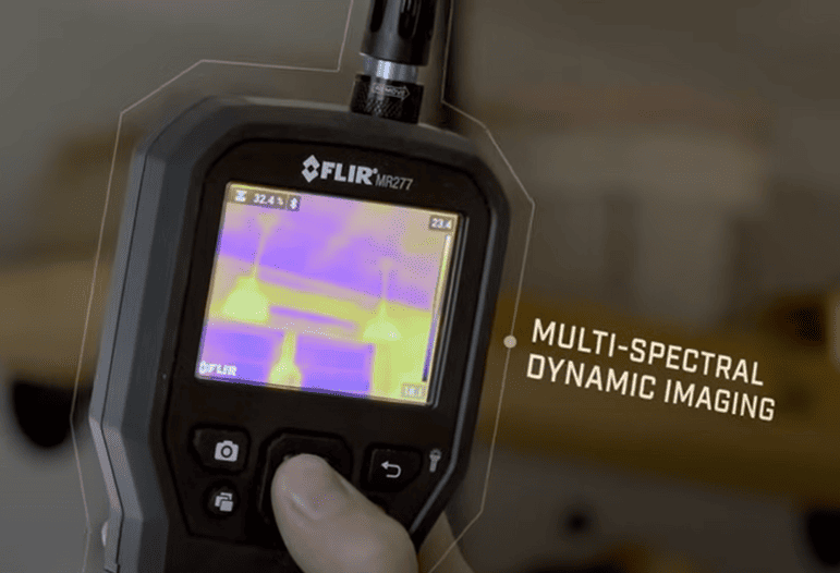 Flir MR277 thermal imaging device with a blurred background