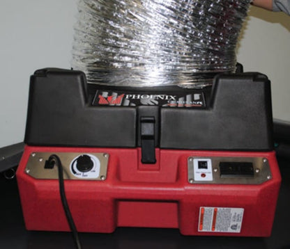 Phoenix Guardian R HEPA Air Scrubber with duct connected