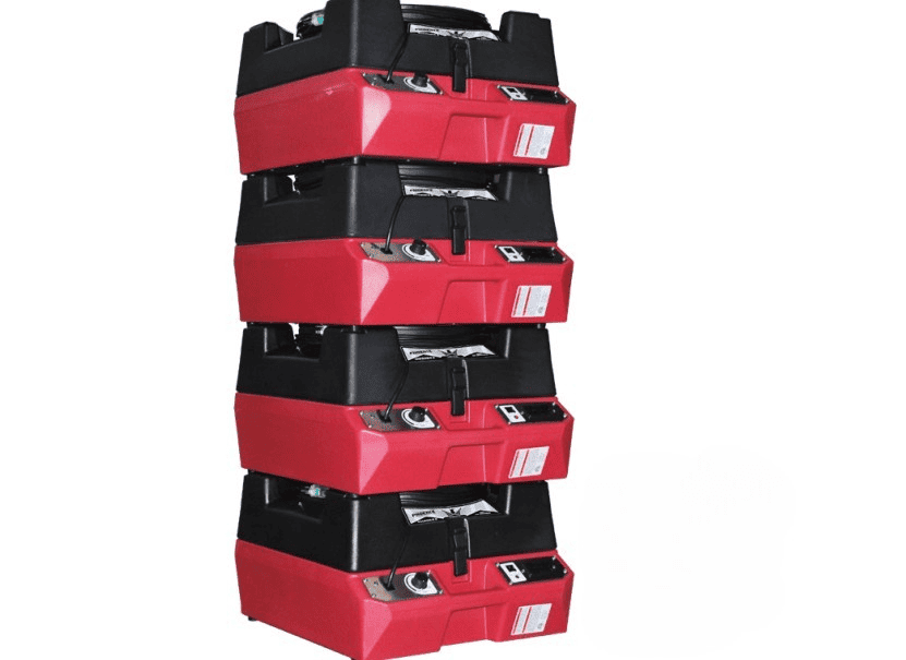 Phoenix Guardian R HEPA Air Scrubber Stacked on white background