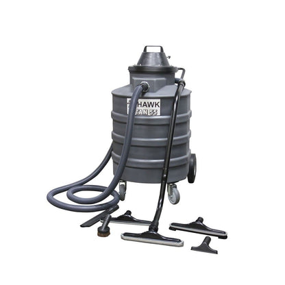 Hawk Enterprises 55 Gallon Wet/Dry Commercial Tank Vacuum w/ Toolkit