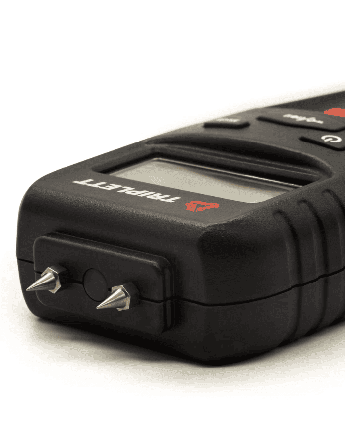 Triplett MS150 Pin & Pinless Moisture Meter top on a white background