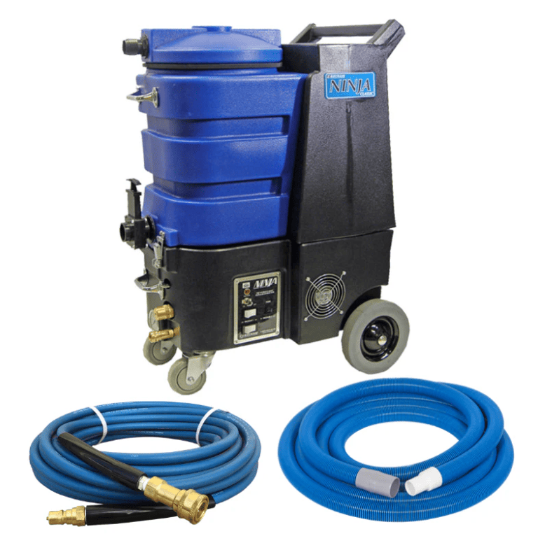 Ninja 150 PSI cleaning machine with hoses on a white background