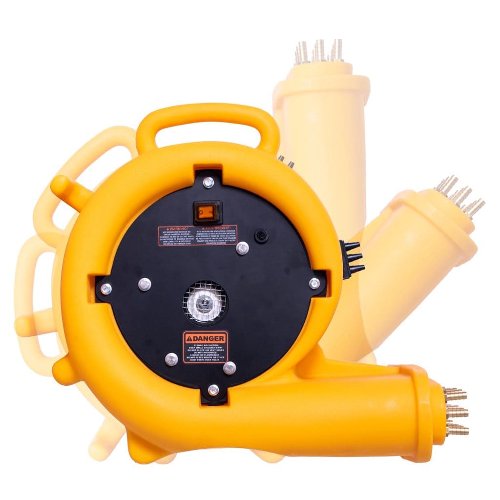 PDS21-Viking Yellow in different angles on a white background