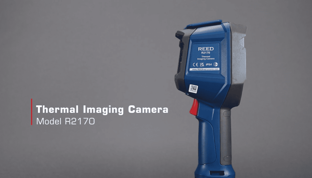 REED R2170 Blue thermal imaging camera with 'REED' branding on a gray background