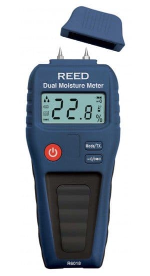 REED R6018 Dual Moisture Meter on a white background