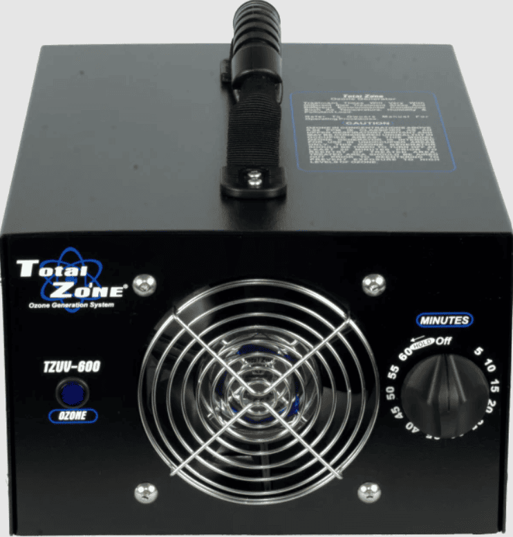TZUV-600 Total Zone Ozone Generator system control panel on a white background