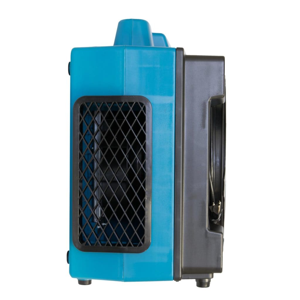XPOWER X-3580 Professional 4-Stage HEPA Air Scrubber side on a white background