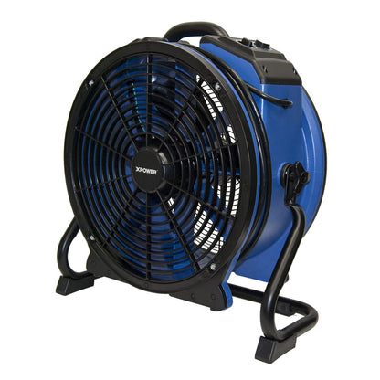 48atr Blue and black fan with XPOWER branding on a white background