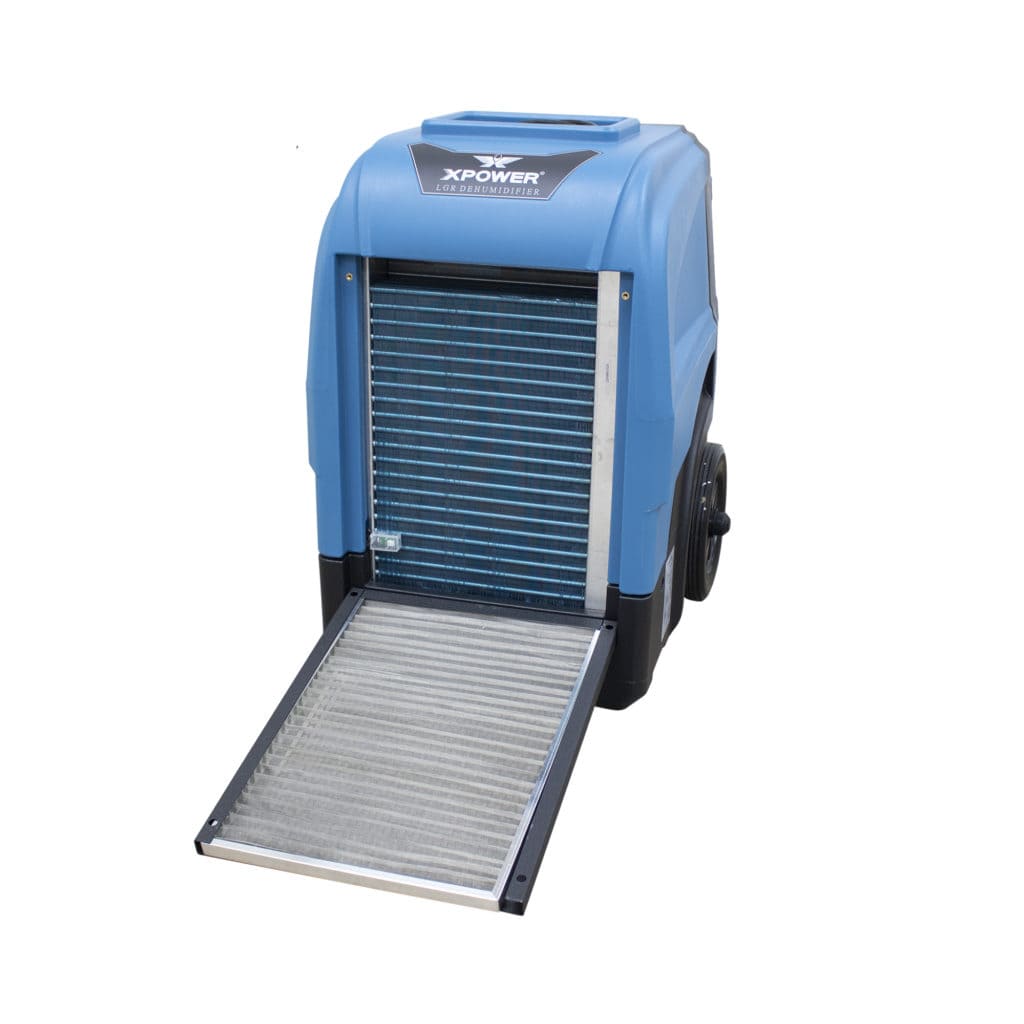 XD-165L-open-filter-tray on a white background