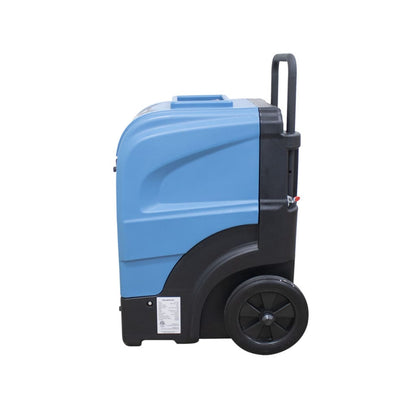 XD-165L-right-side blue dehumidifier on a white background