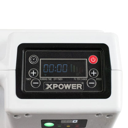 XPOWER X-2830 controls and digital display on a white background