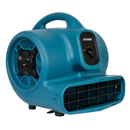 Blue XPOWER X-400A air blower with XPOWER branding on a white background