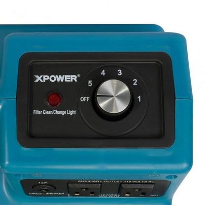 Control panel of xpower x 2480a on a white background with power level