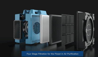 4 stage filtration system of xpower x 2480A 