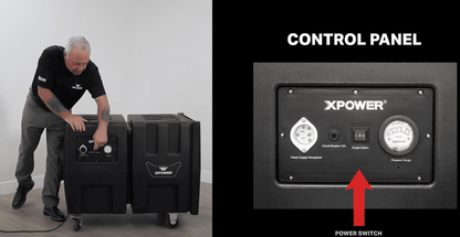 XPOWER AP-2000 power switch, control panel