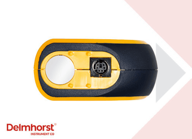 delmhorst ht_4000 top with a Delmhorst logo on a white background