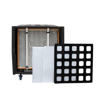filters for XPOWER AP-2000 HEPA Filtration System, white background, side view